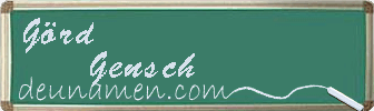 Görd Gensch Visitenkarte